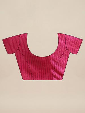 block printed saree with blouse - 17573062 - Standard Image - 3