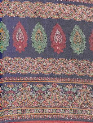 paisley printed saree with blouse - 17573070 - Standard Image - 4