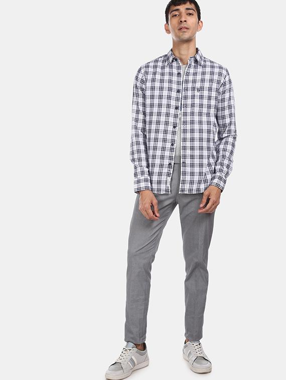 grey solid chinos - 17573205 - Zoom Image - 4