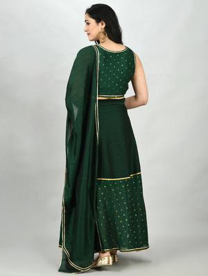 printed flared lehenga - 17573424 - Standard Image - 4