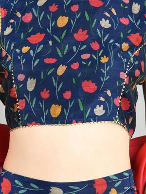 printed flared lehenga - 17573426 - Standard Image - 4