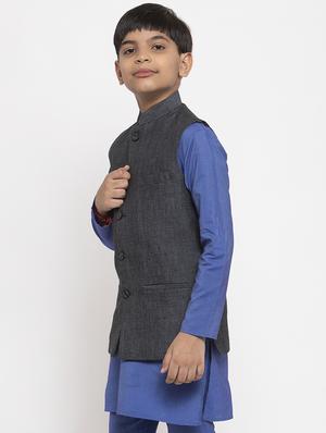 grey cotton kurta sets kurtas & set - 17573635 - Standard Image - 2
