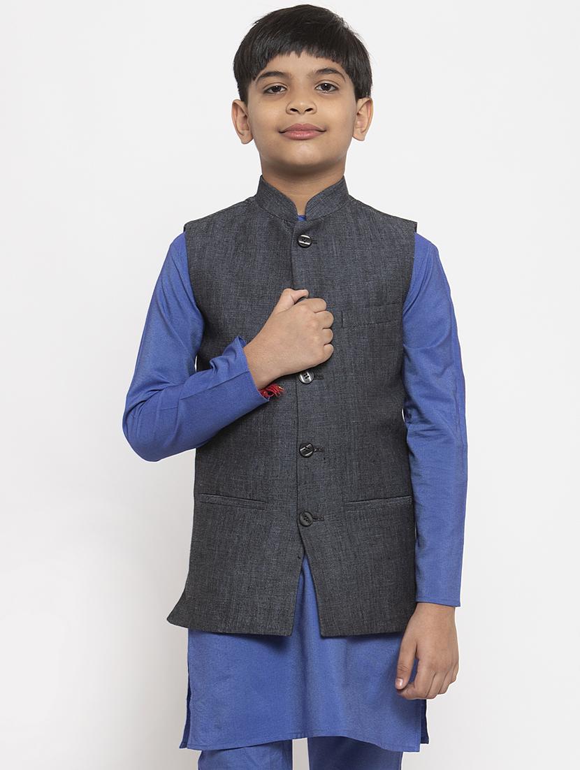 grey cotton kurta sets kurtas & set - 17573635 - Zoom Image - 1