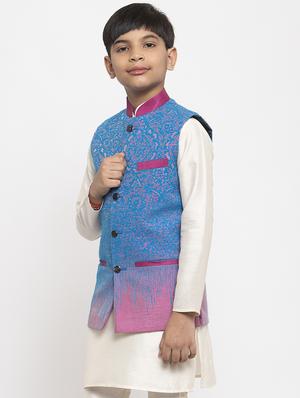 blue cotton kurta sets kurtas & set - 17573636 - Standard Image - 2
