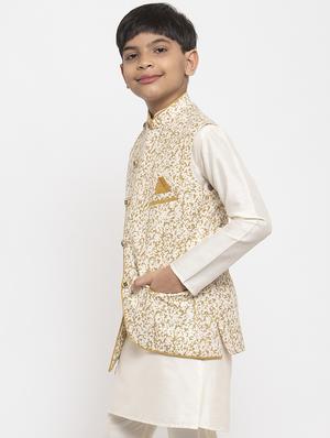 white party wear kurta set - 17573639 - Standard Image - 2