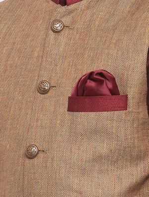 festive wear kurta set with nehru jacket - 17573652 - Standard Image - 5
