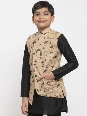 festive wear kurta set with nehru jacket - 17573655 - Standard Image - 2