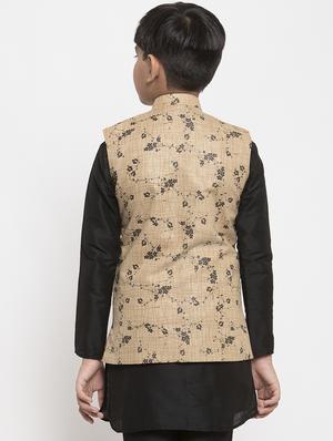 festive wear kurta set with nehru jacket - 17573655 - Standard Image - 3