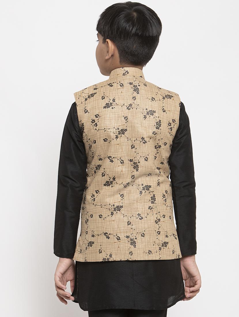 festive wear kurta set with nehru jacket - 17573655 - Zoom Image - 3