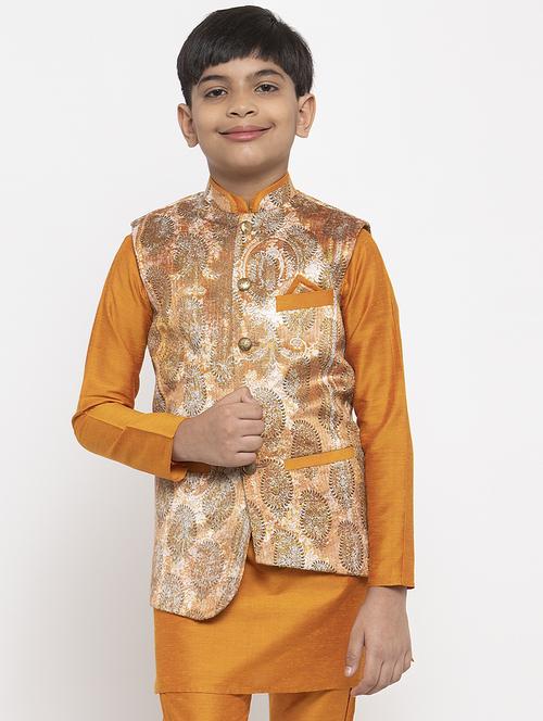 festive wear kurta set with nehru jacket - 17573657 - Very Small Image - 1