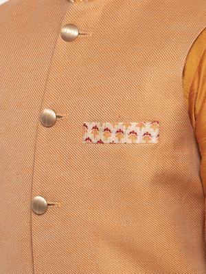 festive wear kurta set with nehru jacket - 17573658 - Standard Image - 5