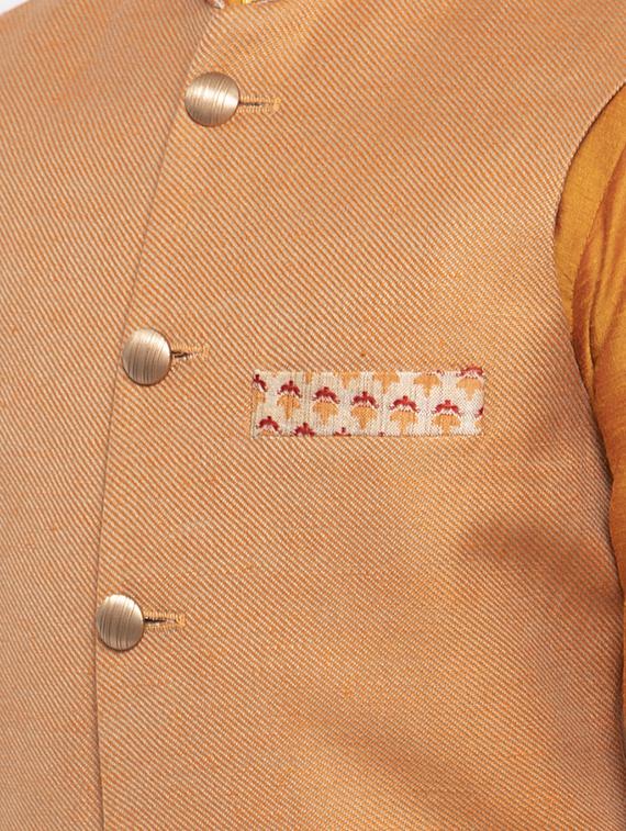 festive wear kurta set with nehru jacket - 17573658 - Zoom Image - 5