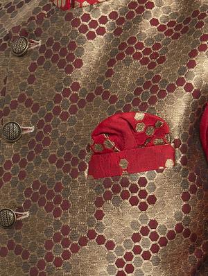 festive wear kurta set with nehru jacket - 17573669 - Standard Image - 5