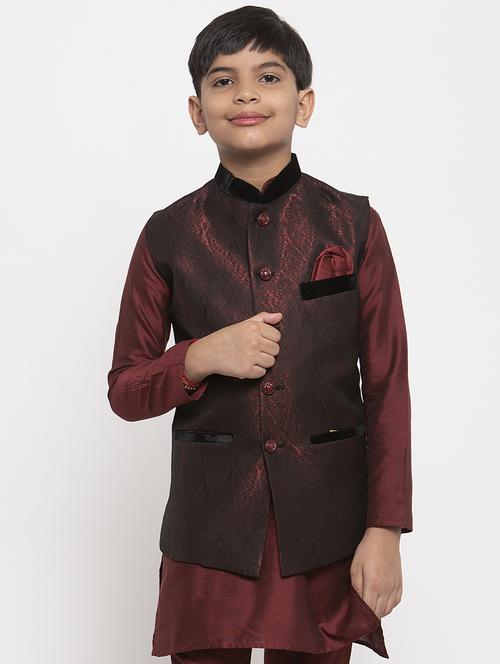festive wear kurta set with nehru jacket - 17573671 - Very Small Image - 1
