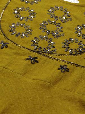 embroidered flared kurta - 17574180 - Standard Image - 5