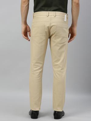 beige plain denim jeans - 17574329 - Standard Image - 3