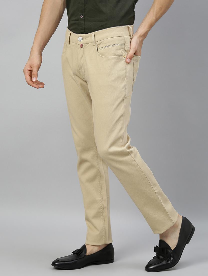 beige plain denim jeans - 17574329 - Zoom Image - 2