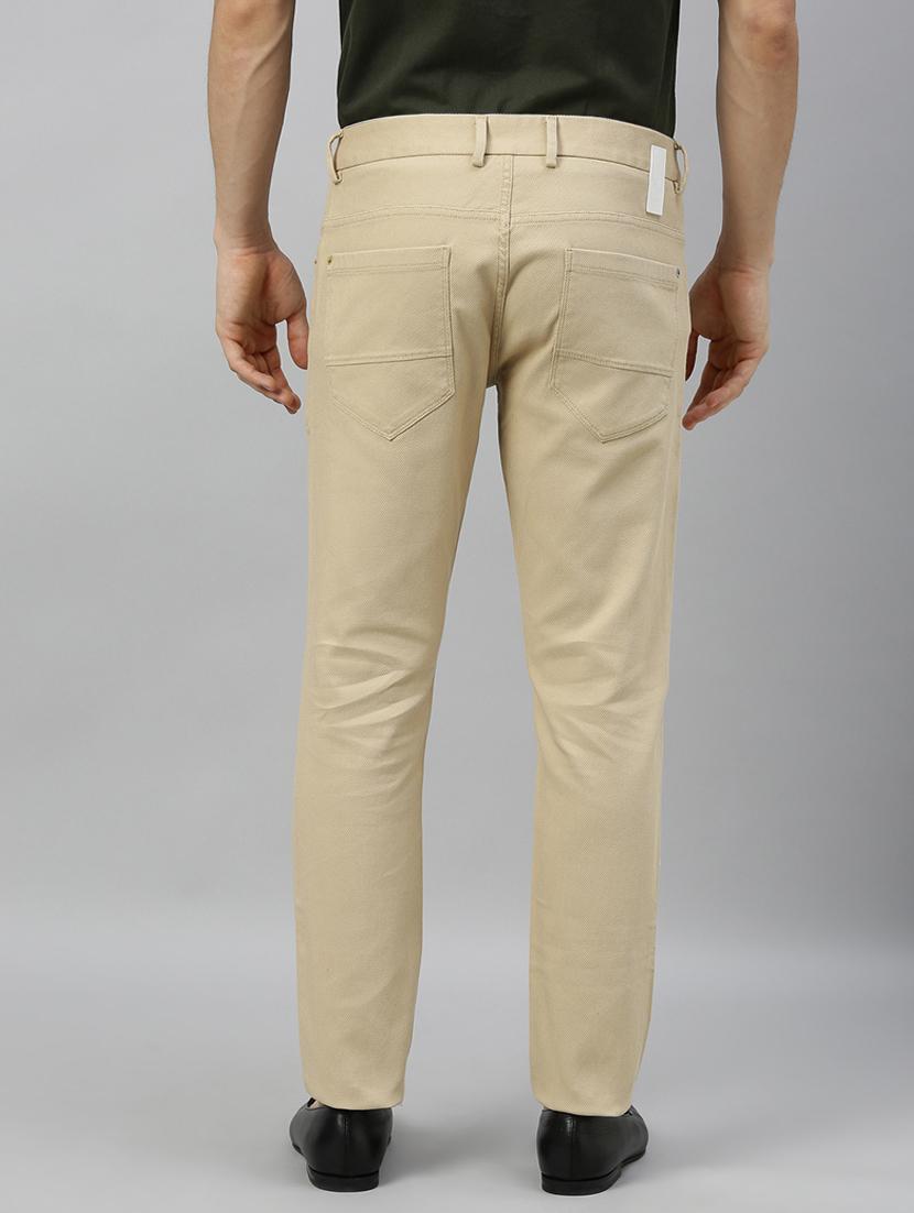 beige plain denim jeans - 17574329 - Zoom Image - 3