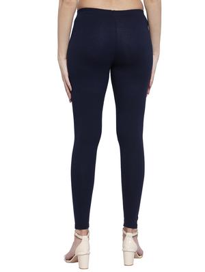 navy blue solid legging - 17574402 - Standard Image - 3