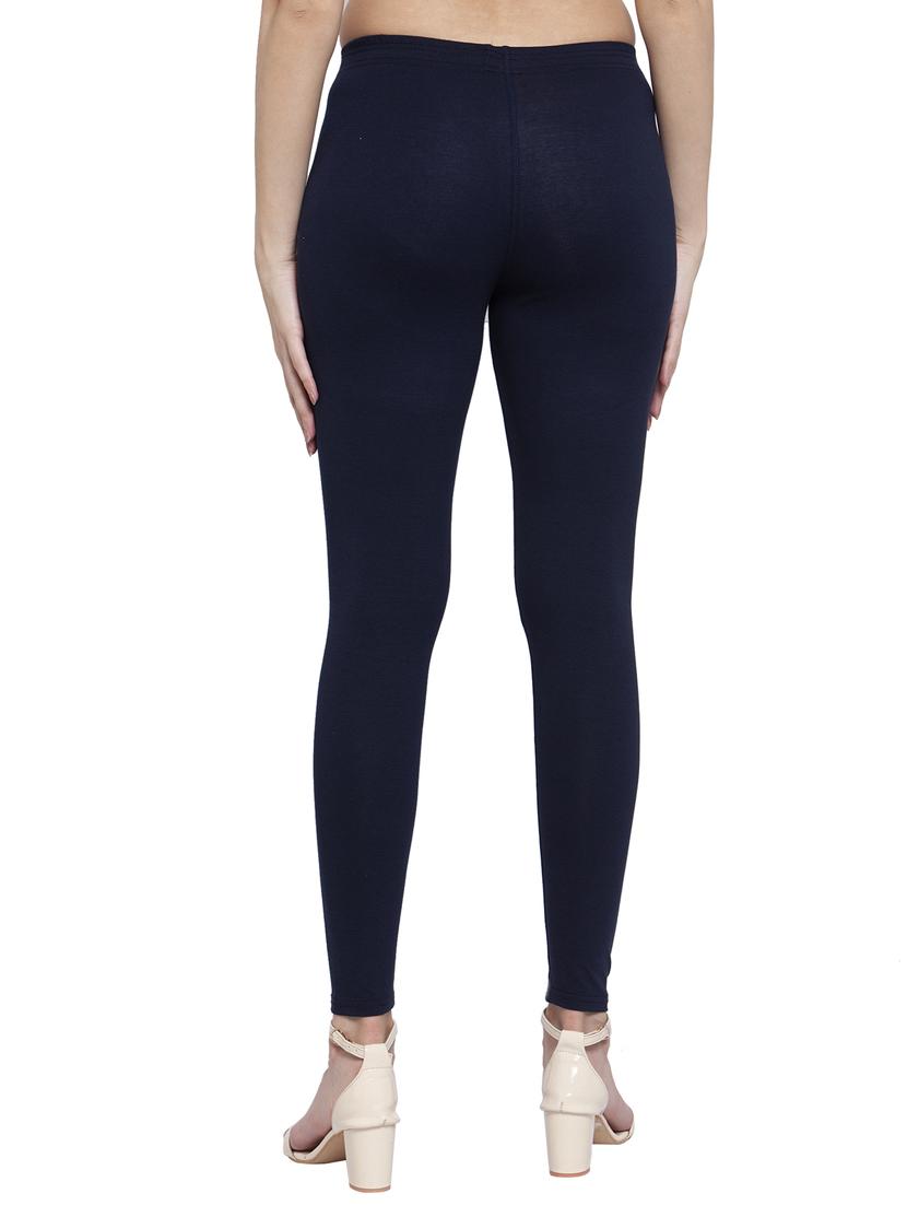 navy blue solid legging - 17574402 - Zoom Image - 3