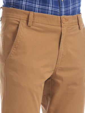 brown solid chinos - 17574487 - Standard Image - 5