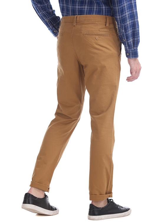 brown solid chinos - 17574487 - Zoom Image - 3