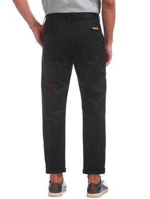 black solid chinos - 17574496 - Standard Image - 3