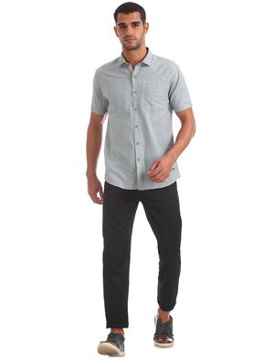 black solid chinos - 17574496 - Standard Image - 4