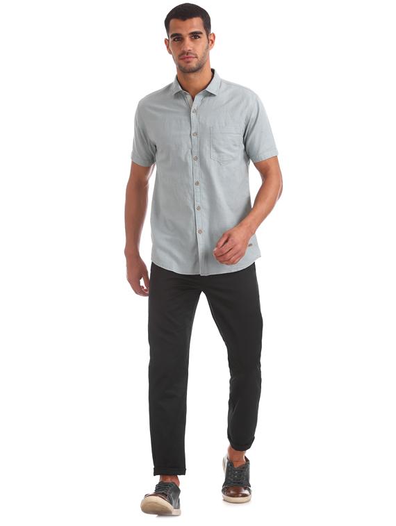 black solid chinos - 17574496 - Zoom Image - 4