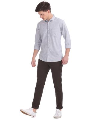 brown solid chinos - 17574506 - Standard Image - 4