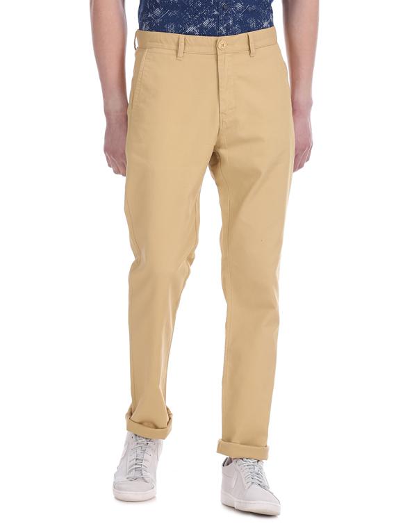 yellow solid chinos - 17574509 - Zoom Image - 1