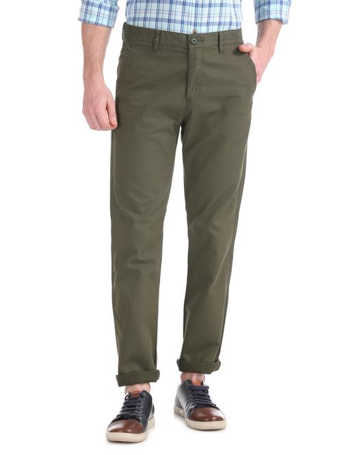 olive green chinos - 17574510 - Standard Image - 1