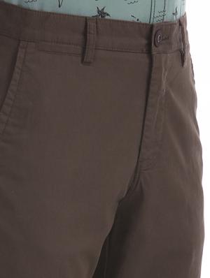 brown solid chinos - 17574512 - Standard Image - 5
