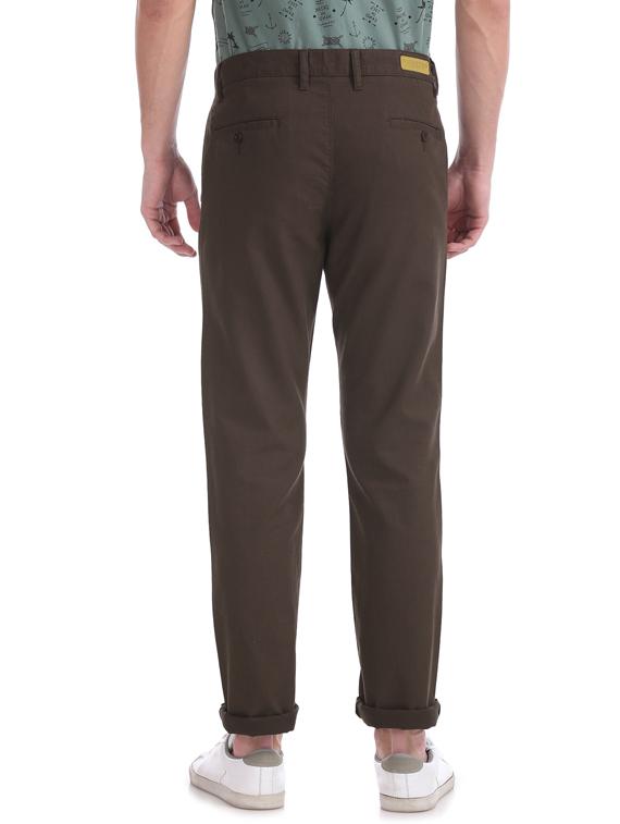 brown solid chinos - 17574512 - Zoom Image - 3