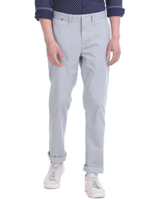 grey textured chinos - 17574518 - Standard Image - 1