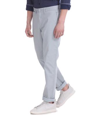 grey textured chinos - 17574518 - Standard Image - 2
