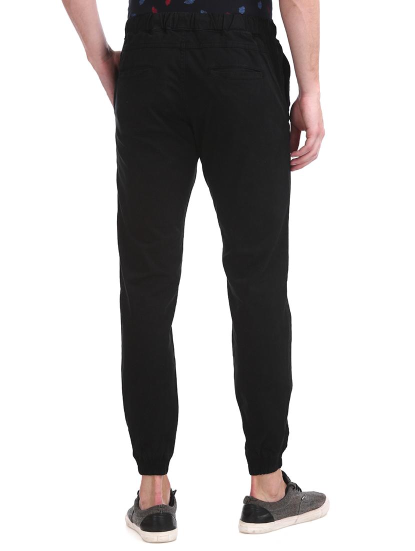 black solid joggers - 17574530 - Zoom Image - 3