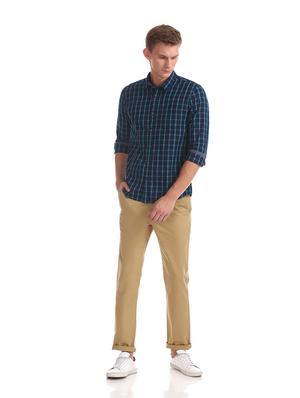 beige solid chinos - 17574544 - Standard Image - 4
