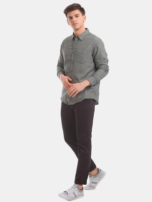 brown solid chinos - 17574550 - Standard Image - 4