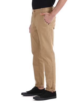 brown solid chinos - 17574578 - Standard Image - 2