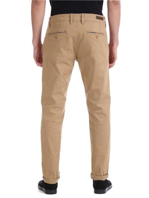 brown solid chinos - 17574578 - Standard Image - 3