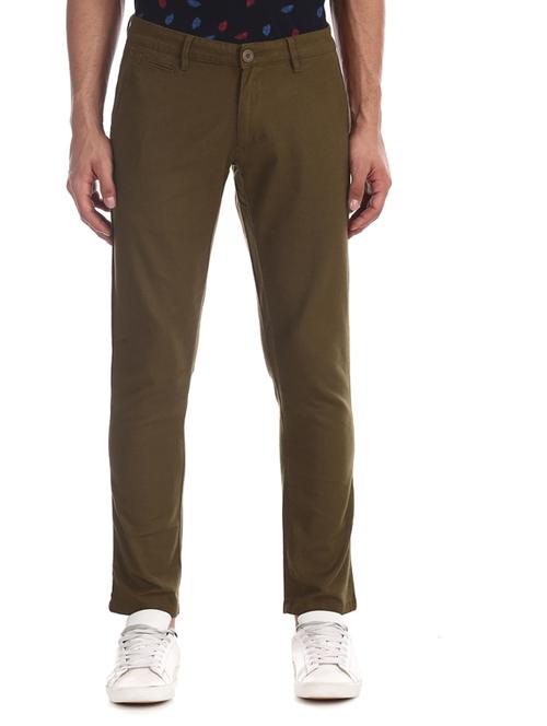 brown solid chinos - 17574586 - Standard Image - 1