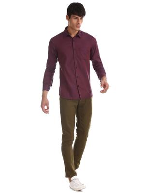 brown solid chinos - 17574586 - Standard Image - 4