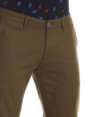 brown solid chinos - 17574586 - Standard Image - 5
