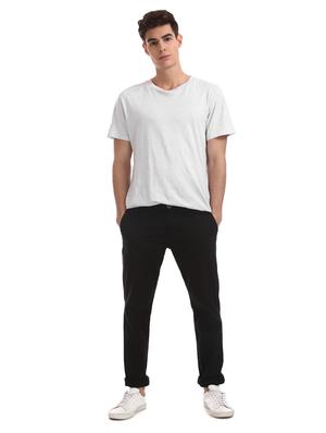 black solid chinos - 17574600 - Standard Image - 4