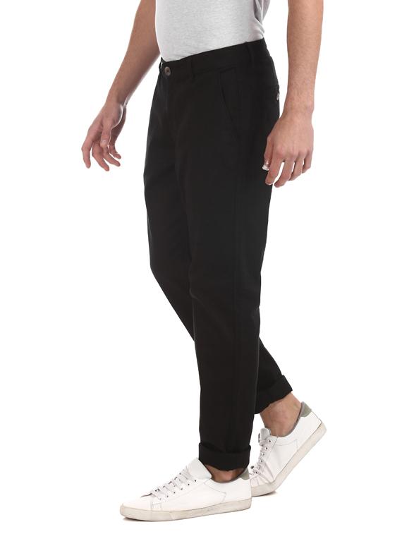 black solid chinos - 17574600 - Zoom Image - 2