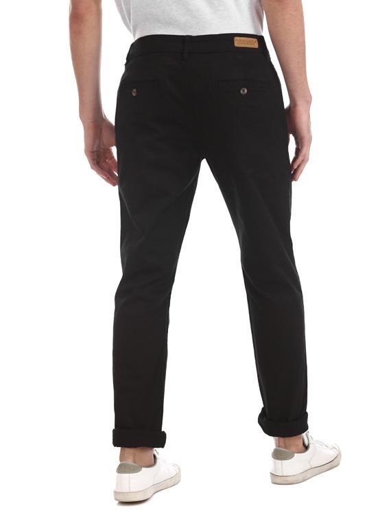 black solid chinos - 17574600 - Zoom Image - 3