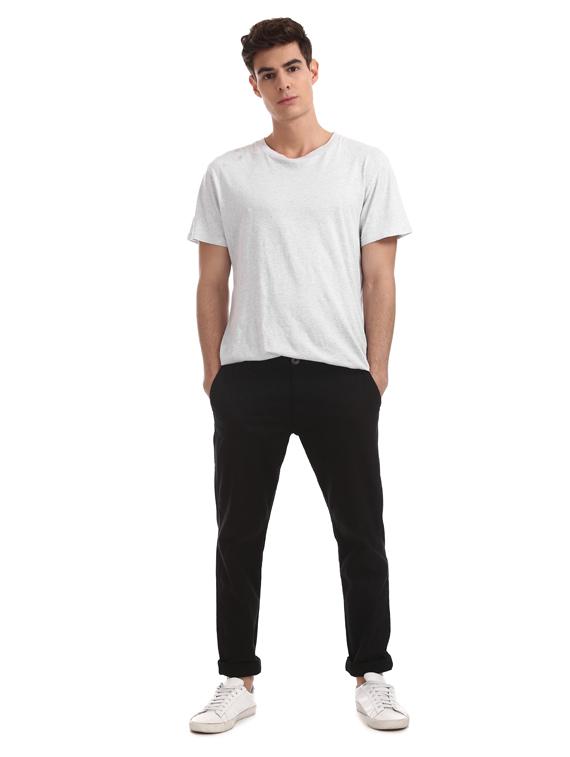 black solid chinos - 17574600 - Zoom Image - 4