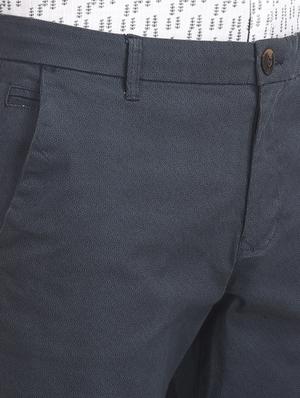 blue solid chinos - 17574602 - Standard Image - 5