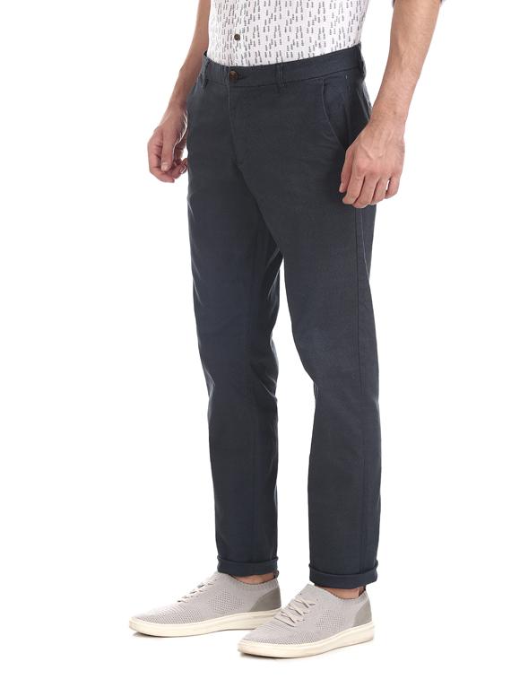 blue solid chinos - 17574602 - Zoom Image - 2